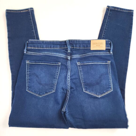 Levi Strauss Signature Gold Mid-Rise Skinny Jeans Sz 4S - Picture 2 of 13